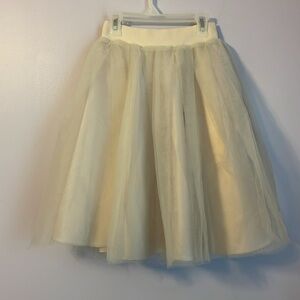 Bliss Tulle Ashley Cream Off White Tulle Skirt size XS